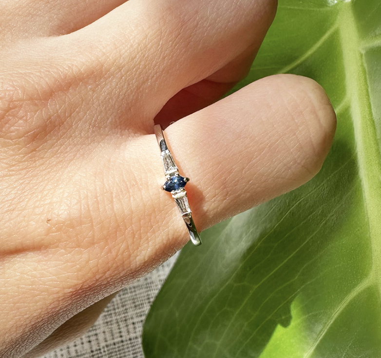 Marquis Blue Montana Sapphire 4x3mm