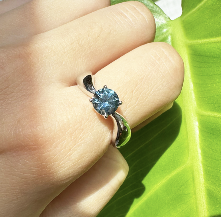 Water Drop Engagement Ring